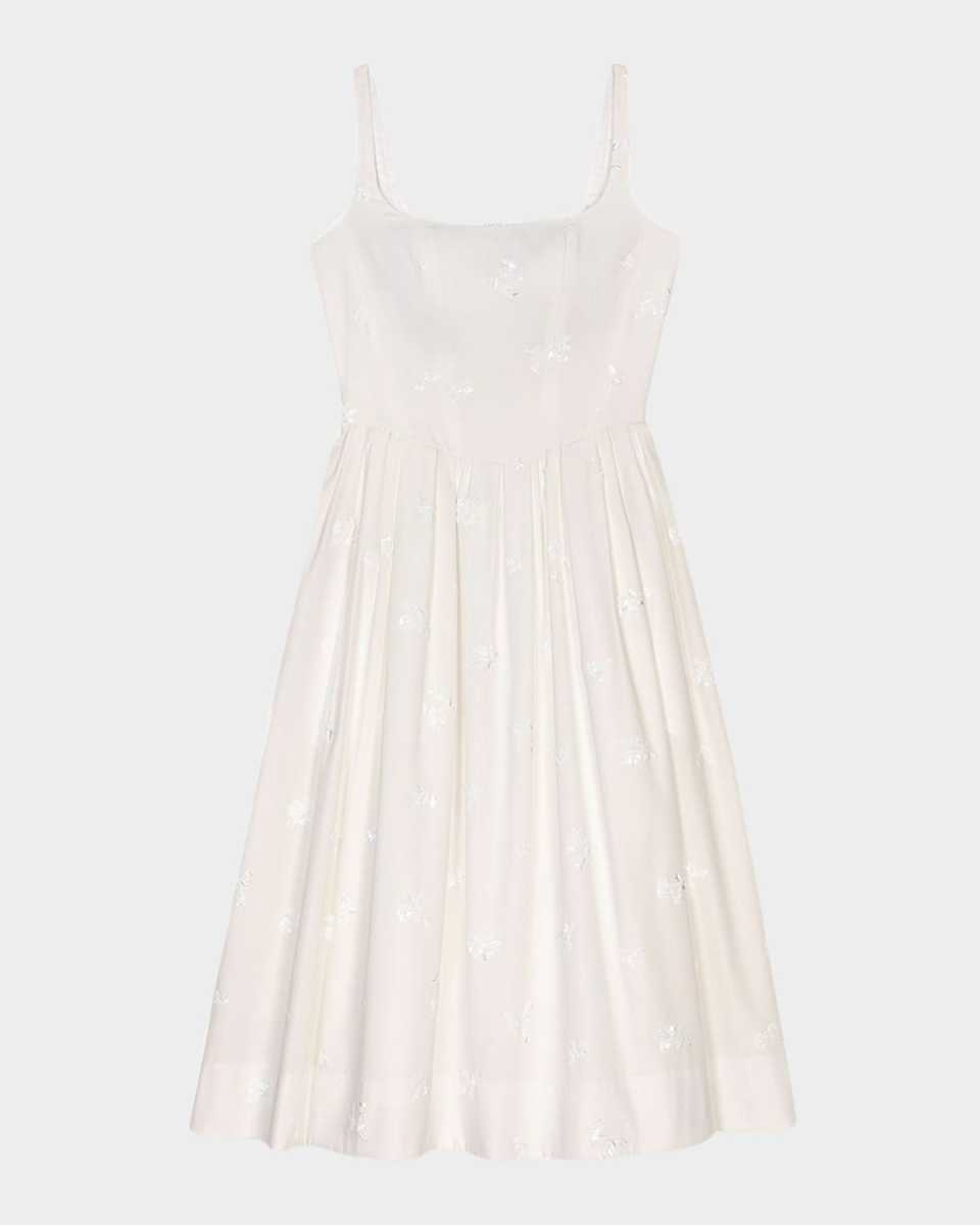 Robolequin Embellished Midi Dress